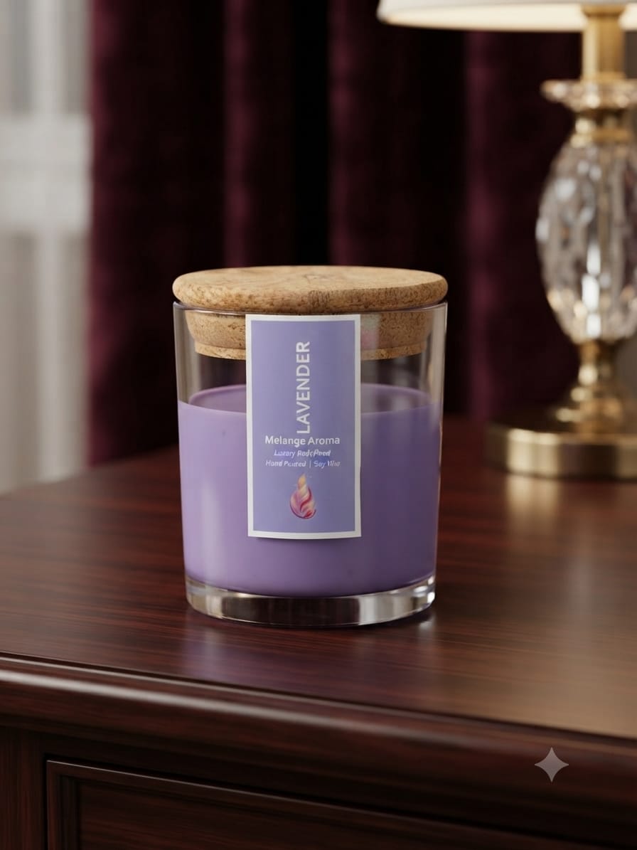 Calm Lavender Soy Candle | Stress Relief & Sleep Ritual