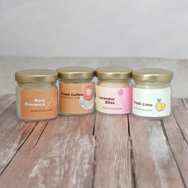 Mini Jar Candle- Set of 4