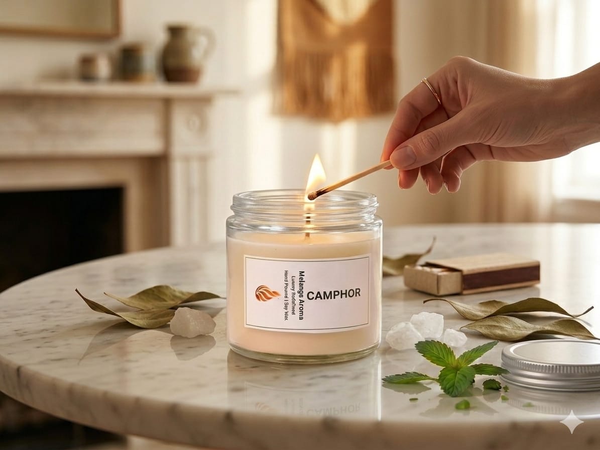 Vedic Vapor - Camphor premium Soy Wax Candle