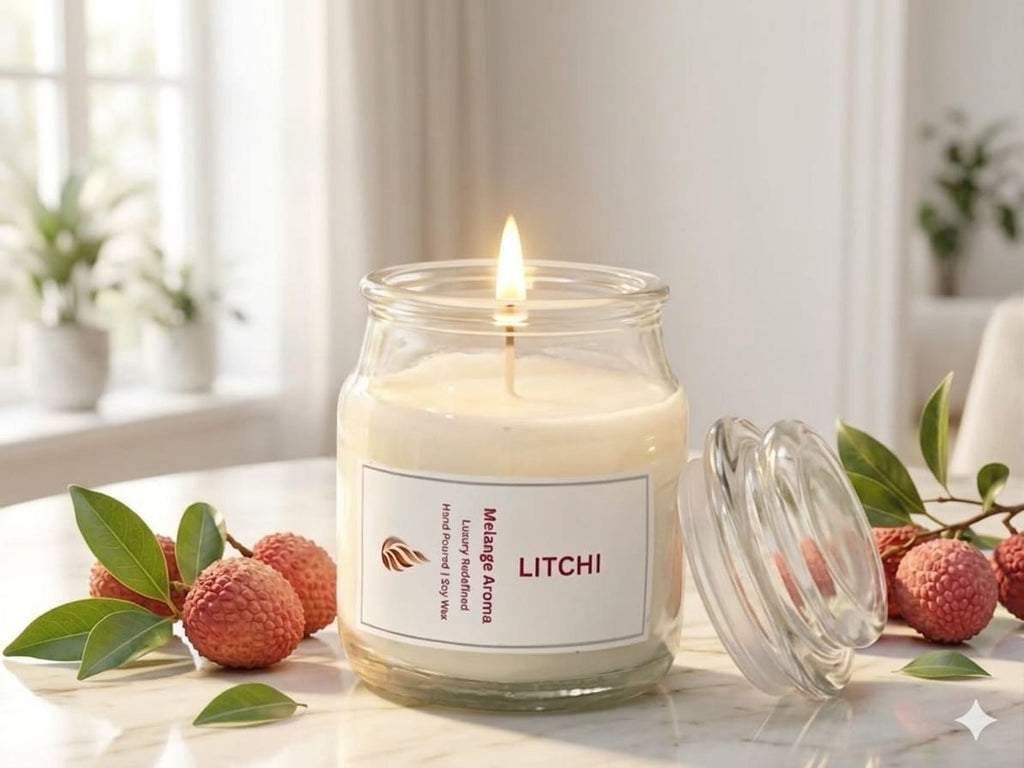 Velvet Litchi Premium Soy Wax Candle.