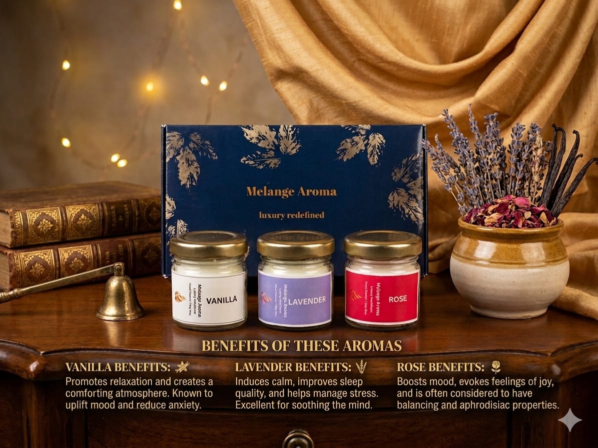 Self-Care Trio | Vanilla, Lavender & Rose Mini Soy Candle Set