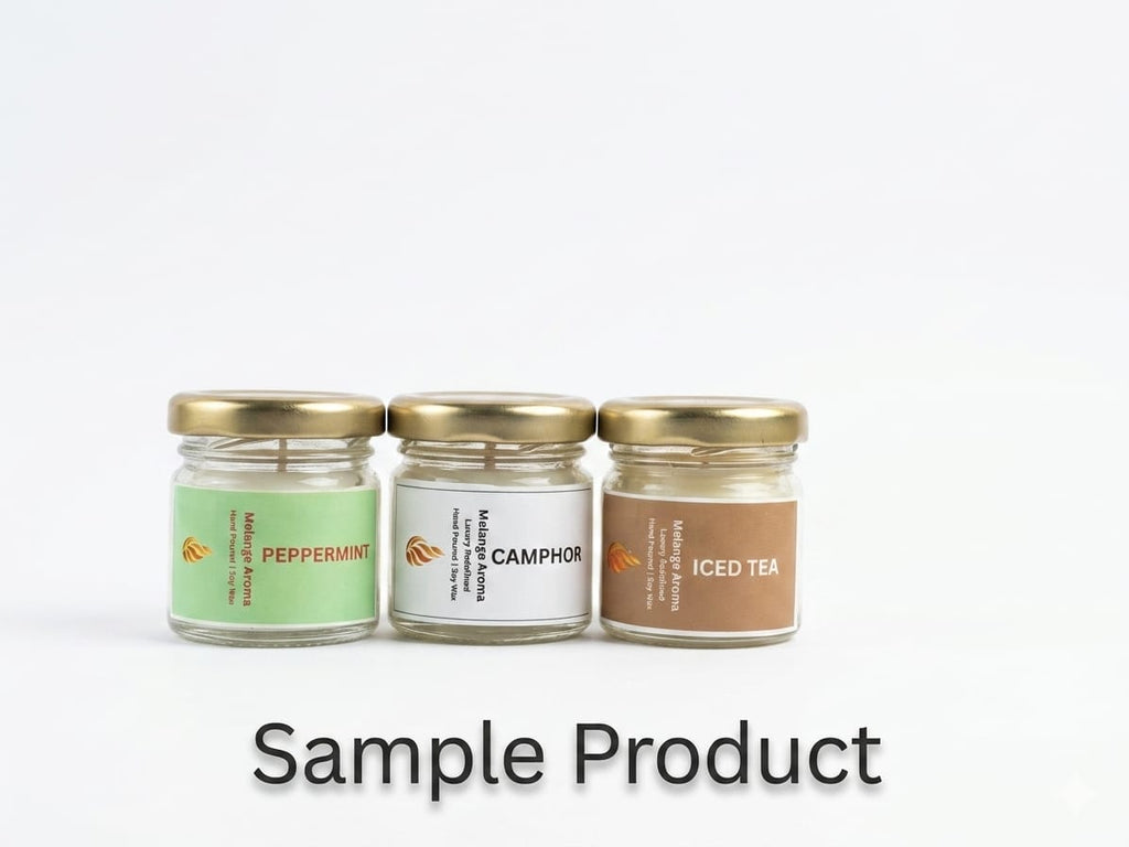 Sample Candle - Peppermint, Camphor and Iced-Tea