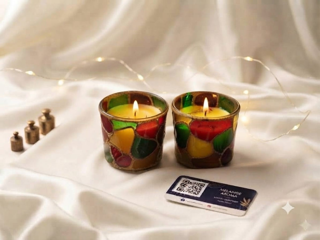 Saffron Scented Candle | Luxury Soy Wax Candle India