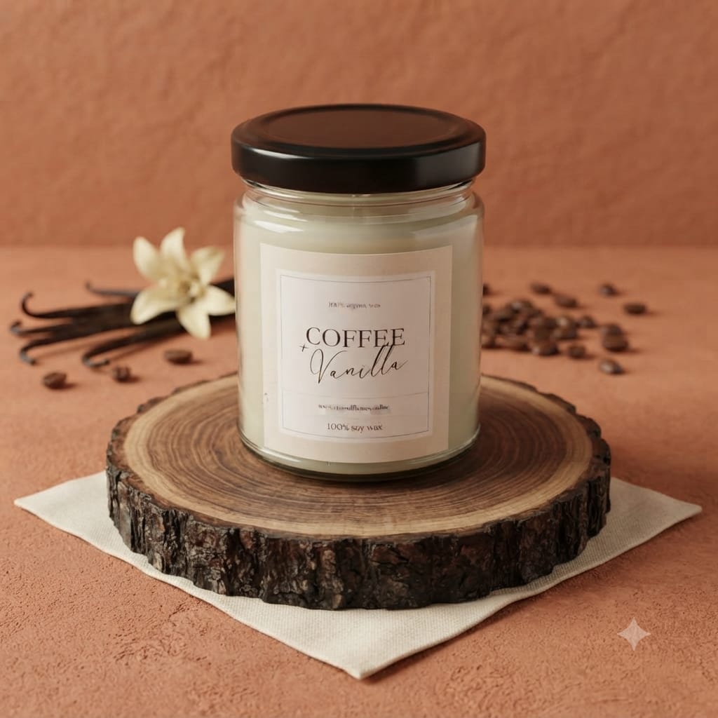 Vanilla Coffee Scented Candle | Soy Wax Candle India