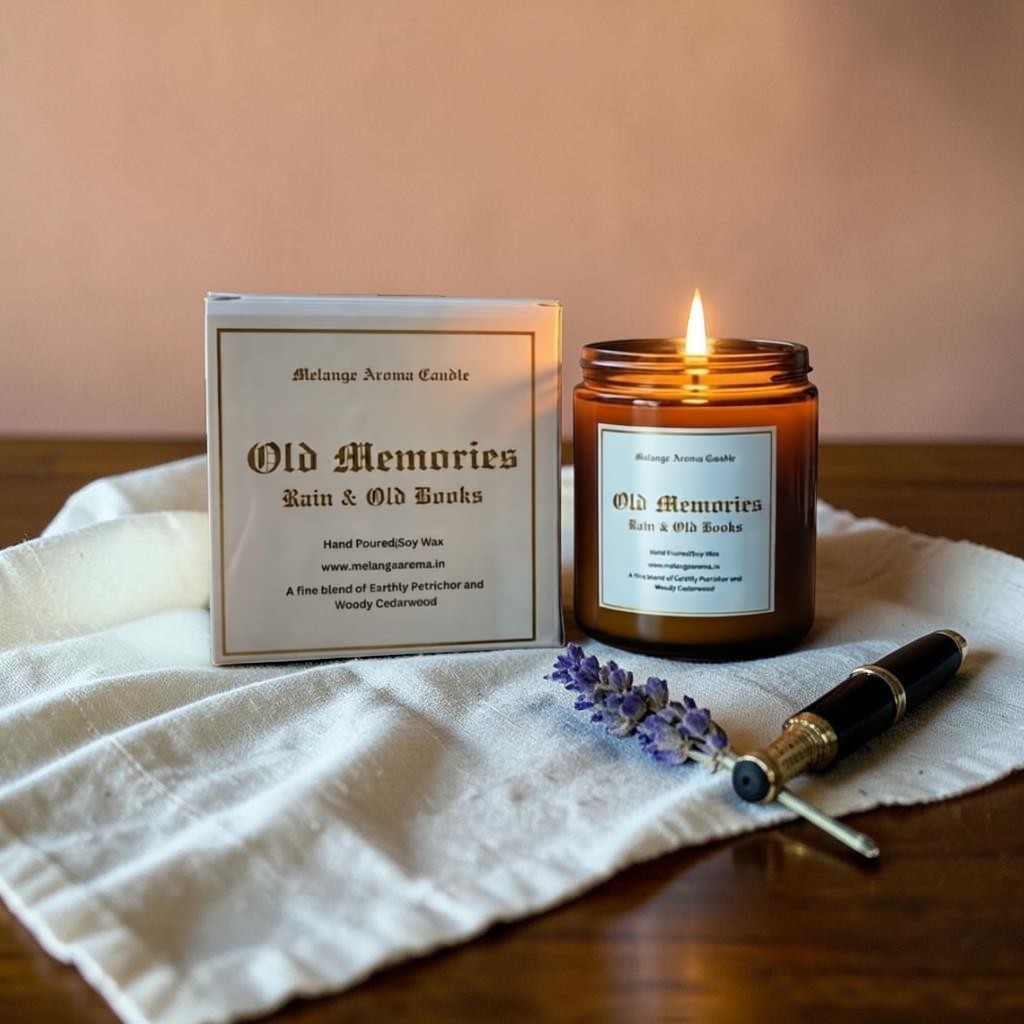 Petrichor Cedarwood Candle | Old Memories Soy Candle