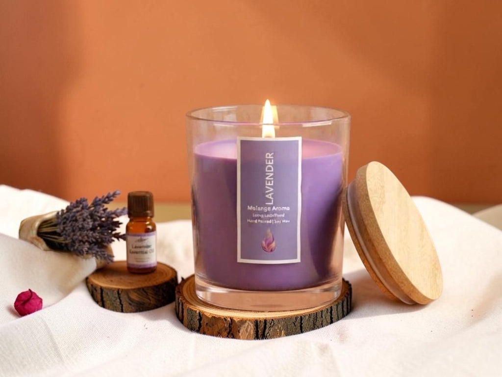 Calm Lavender Soy Candle | Stress Relief & Sleep Ritual