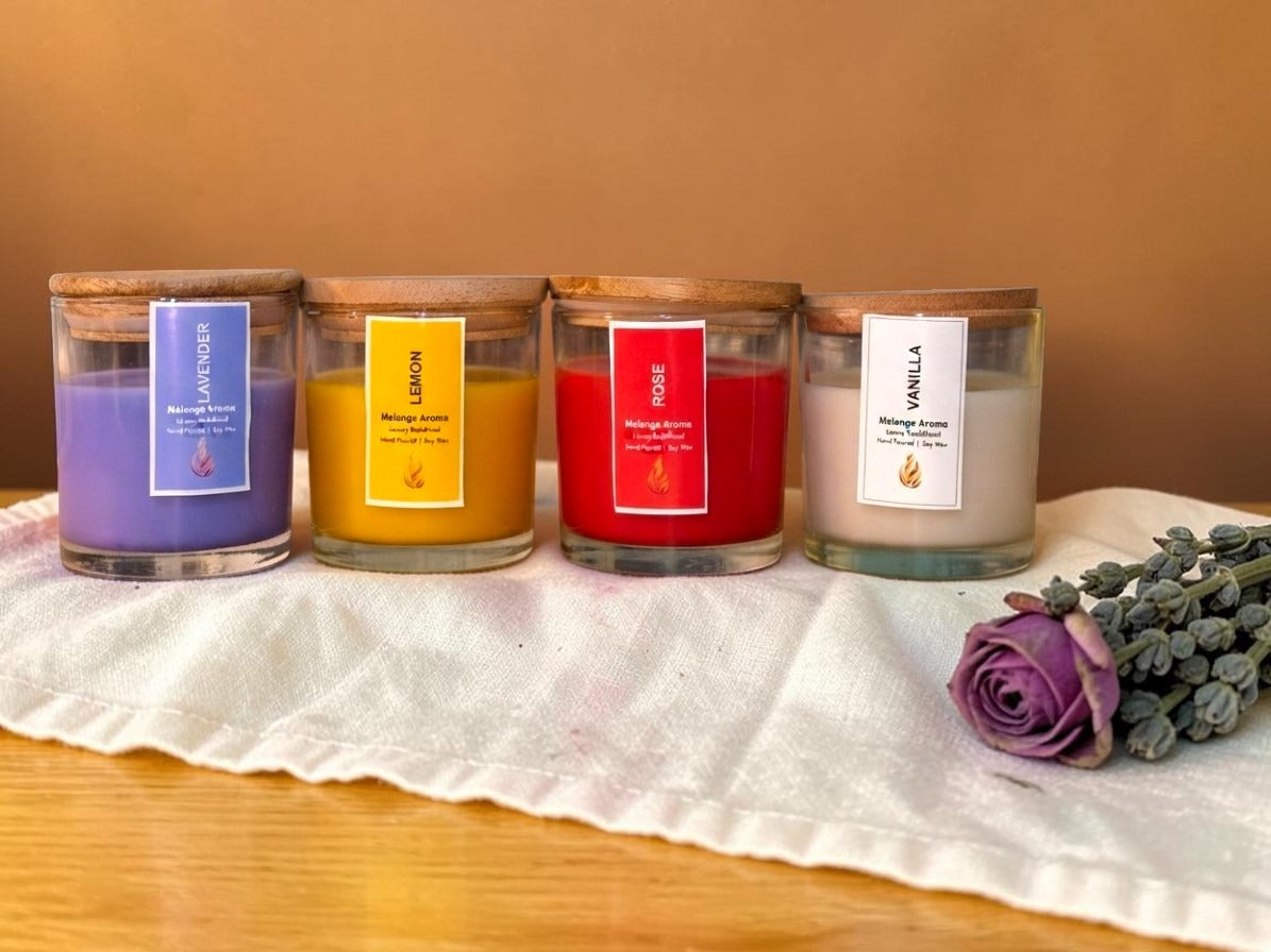 Scented Candle Combo Set | Multi-Fragrance Soy Candles
