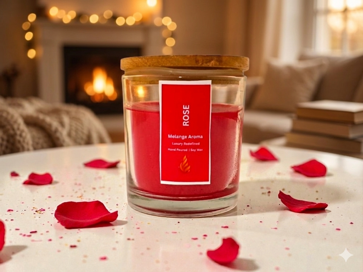 Royal Garden Rose candle