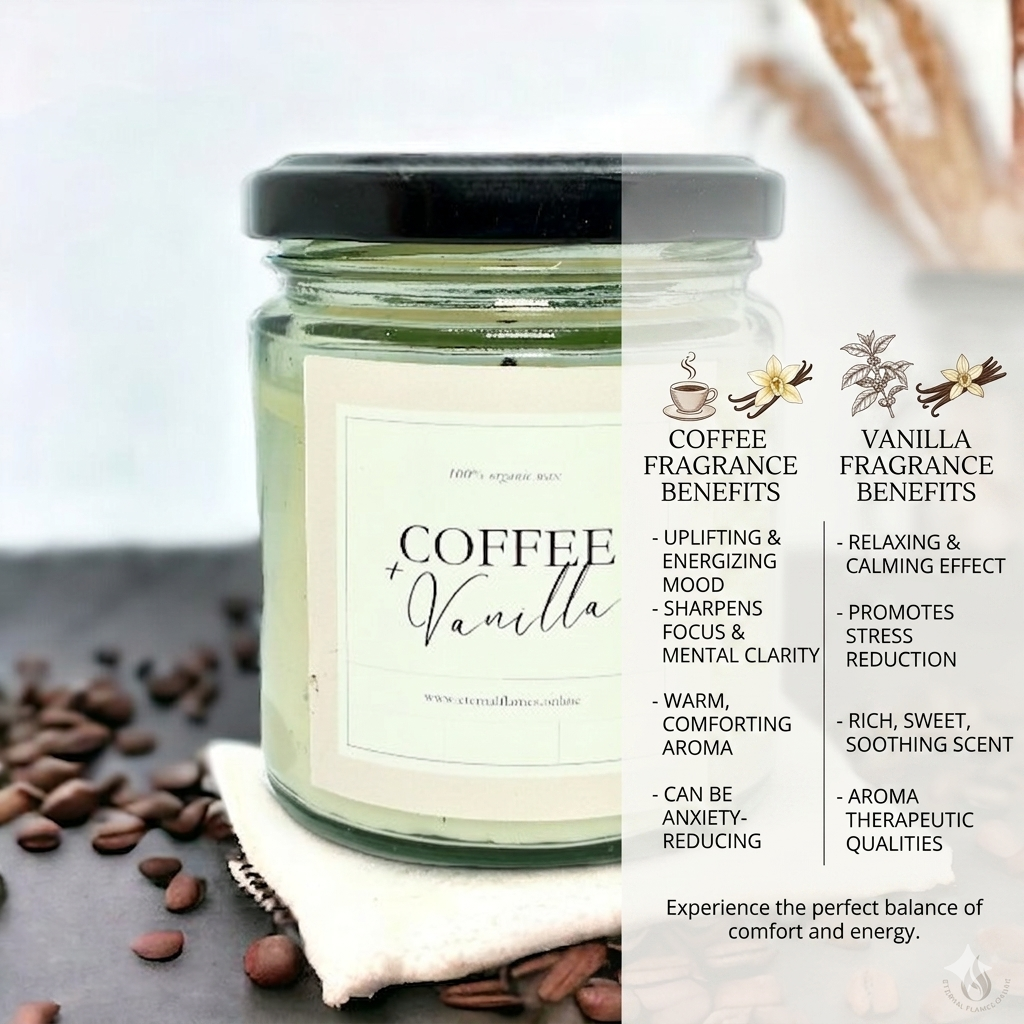 The Vanilla & Coffee Brew Candle- A refreshing fusion of Vanilla and Coffee